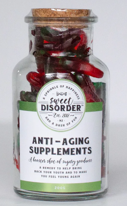 Anti-Aging Candy Supplements Gift Jar