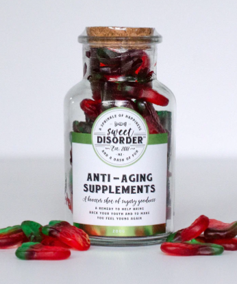 Anti-Aging Candy Supplements Gift Jar