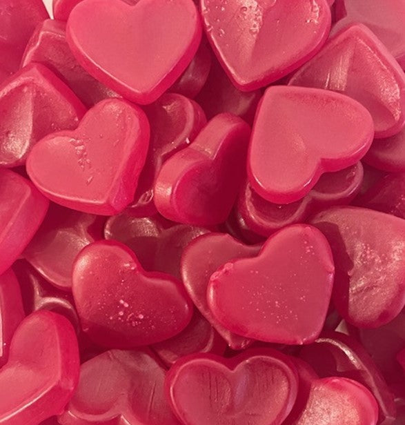 Glo Hearts Gummy Lollies