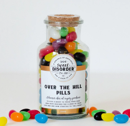 Over The Hill Candy Gift Jar