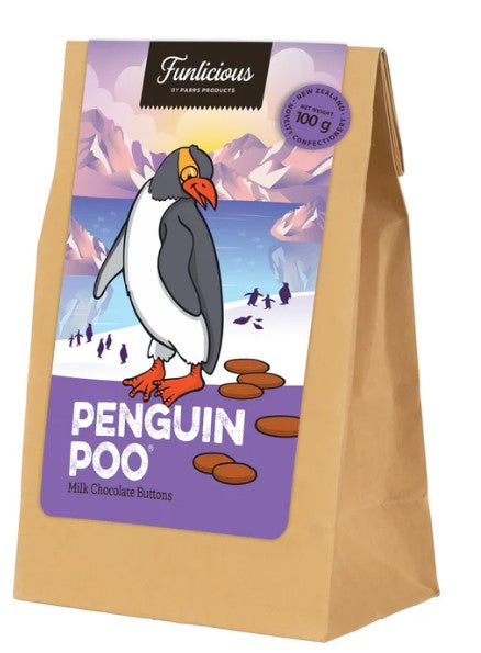 Penguin Poo Chocolate Buttons Gift Bag