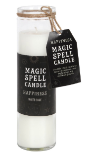 White Sage Happiness Spell Candle