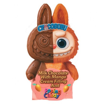 Chocolate Labubu with Mango Cream filling and popping candy