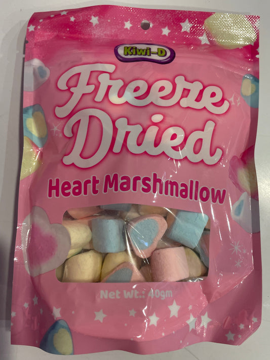 Freeze Dried Marshmallow Hearts