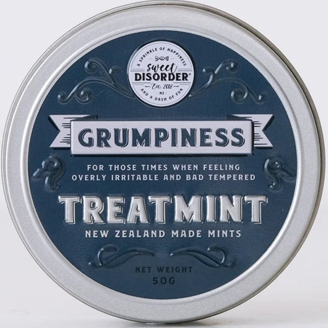 Grumpiness Treatmints. This jar is for those times when feeling overly irritable and bad tempered.