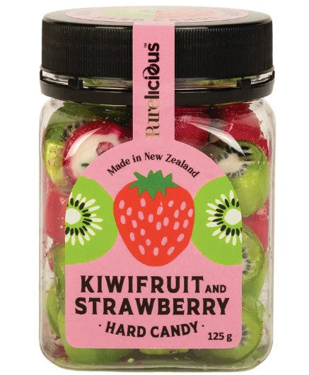 Kiwifruit and Strawberry Rock Candy