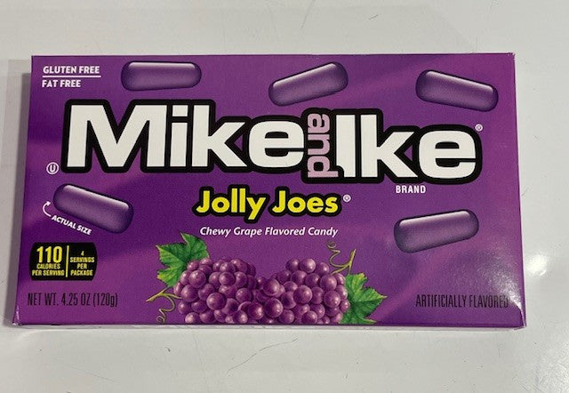 Mike & Ike Jolly Joes Chewy Grape 120g Box