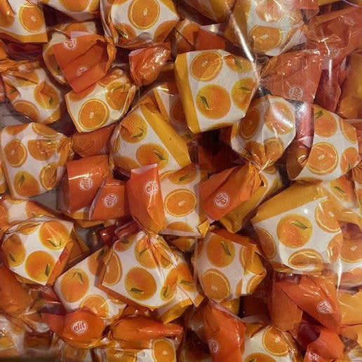 Orange Fruit filled Lolly