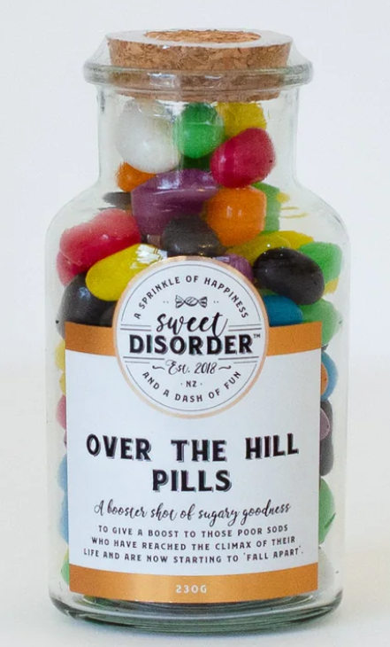 Over The Hill Candy Gift Jar
