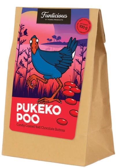 Pukeko Poo Red Chocolate Buttons