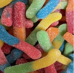 Sour worm candy