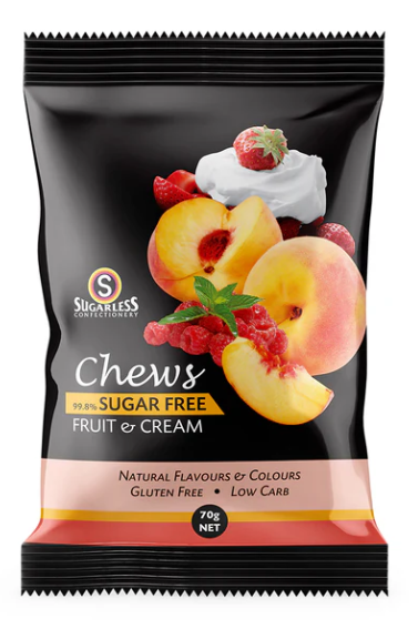 Sugar Free Fruit and Cream Candy Chews