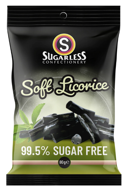 Sugar Free Soft Black Licorice 