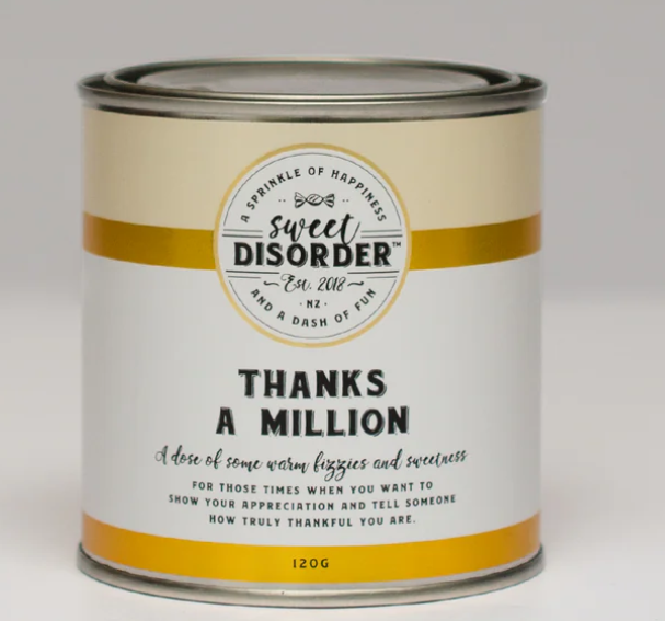 Thanks a million Candy Gift Tin