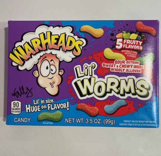 WARHEADS Lil Sour Worms Candy Box