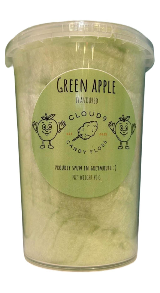 Hand Made Green Apple Flavoured Candy Floss